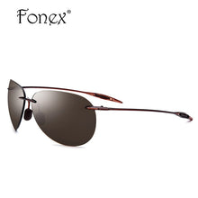 Load image into Gallery viewer, Ultem TR90 Rimless Plastic Titanium Frame Men Sunglasses