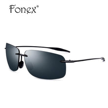 Load image into Gallery viewer, Ultem TR90 Rimless Plastic Titanium Frame Men Sunglasses