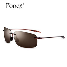 Load image into Gallery viewer, Ultem TR90 Rimless Plastic Titanium Frame Men Sunglasses