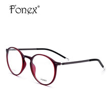 Load image into Gallery viewer, TR90 High Quality Round Plastic Titanium Frame Unisex Glasses