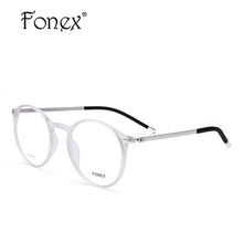 Load image into Gallery viewer, TR90 High Quality Round Plastic Titanium Frame Unisex Glasses