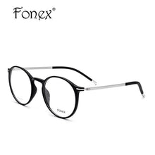 Load image into Gallery viewer, TR90 High Quality Round Plastic Titanium Frame Unisex Glasses