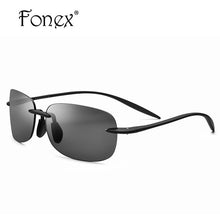 Load image into Gallery viewer, Ultem TR90 Rimless Polarized Men Sunglasses