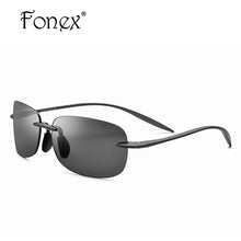 Load image into Gallery viewer, Ultem TR90 Rimless Polarized Men Sunglasses
