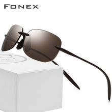 Load image into Gallery viewer, Ultem TR90 Rimless Polarized Men Sunglasses