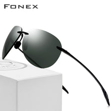 Load image into Gallery viewer, Ultem TR90 Rimless Plastic Titanium Frame Men Sunglasses
