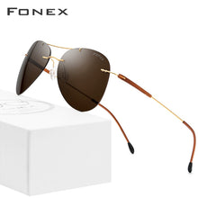 Load image into Gallery viewer, TR90 Rimless Titanium Alloy Frame Men Sunglasses