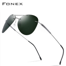 Load image into Gallery viewer, TR90 Rimless Titanium Alloy Frame Men Sunglasses